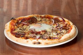 pizza oignons et oeuf